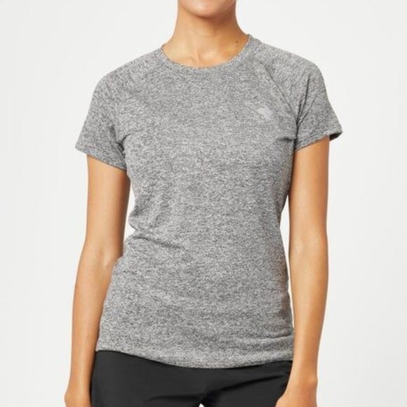rabbit Tops - Rabbit Women's Core EZ Tee Short Sleeve Shirt Top in Charcoal Gray Heather